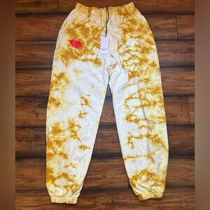 Clare V Golden Yellow Tie-Dye Pants XS
